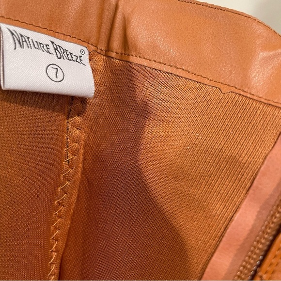 Women’s Natural Breeze Brown Platform Quilt Over Knee Heel Boots Size 7 US! - Picture 7 of 7